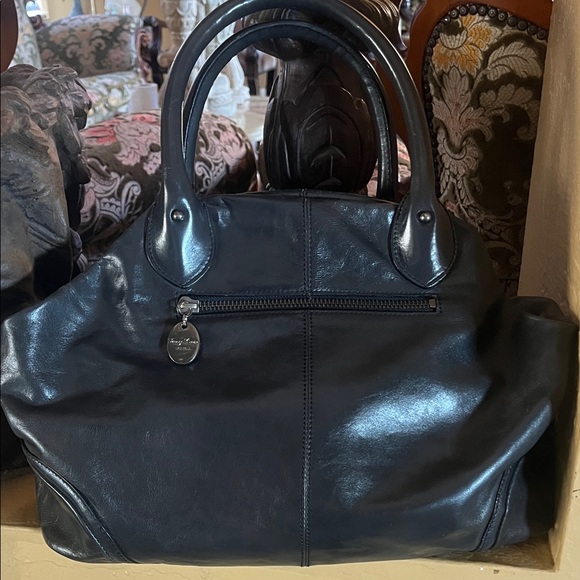 Anthropologie Tracy Reese Black Leather Hobo Designer Purse. - Picture 6 of 7